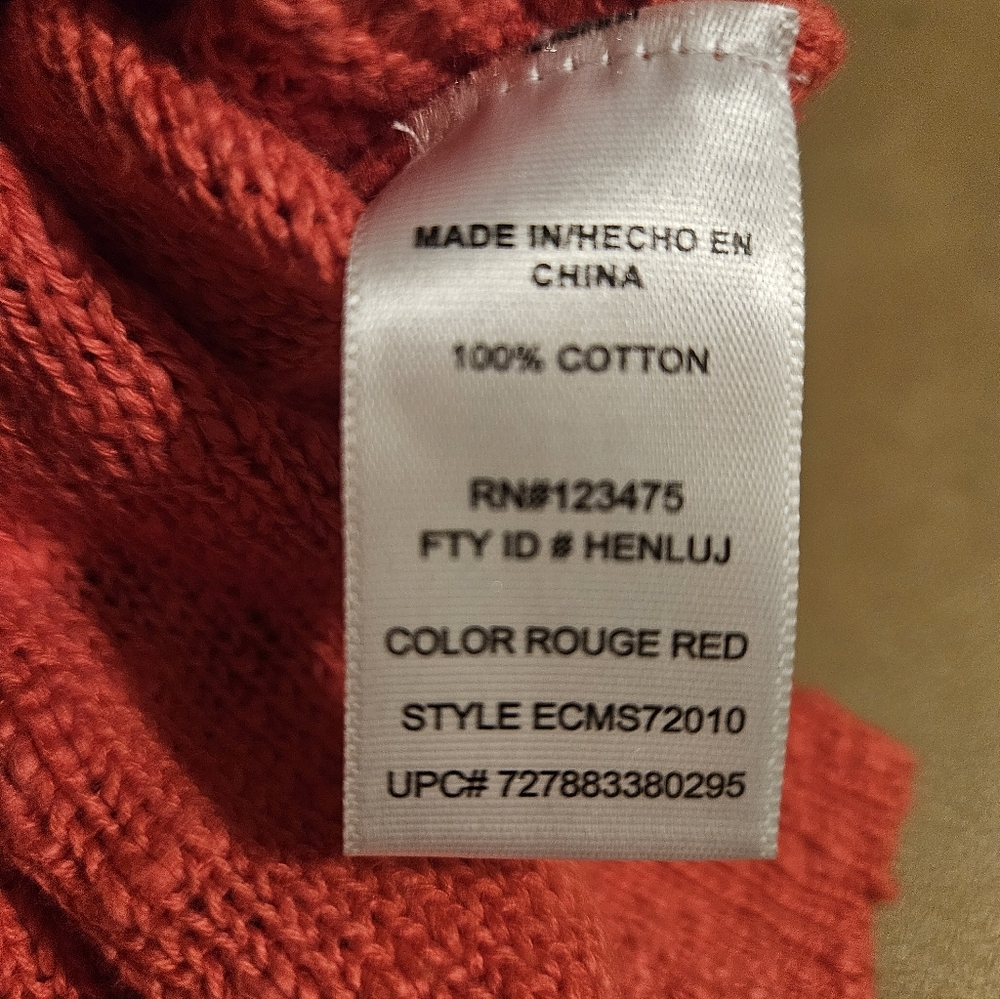 Ellen Tracy Knit Hooded  Sweater W/ Zipper - Picture 9 of 9
